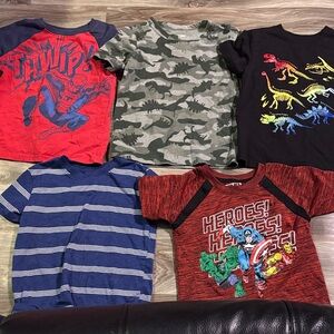 Bundle of 5 boys tees